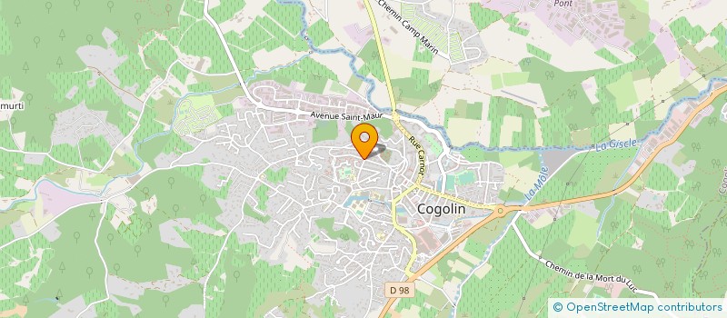 localisation de l'entreprise DAGNEAU PEINTURE à COGOLIN