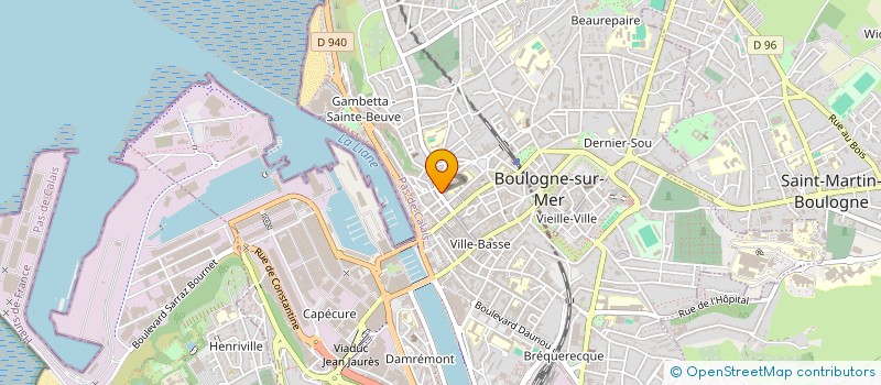localisation de l'entreprise DAGNEAUX DUPONT à BOULOGNE-SUR-MER
