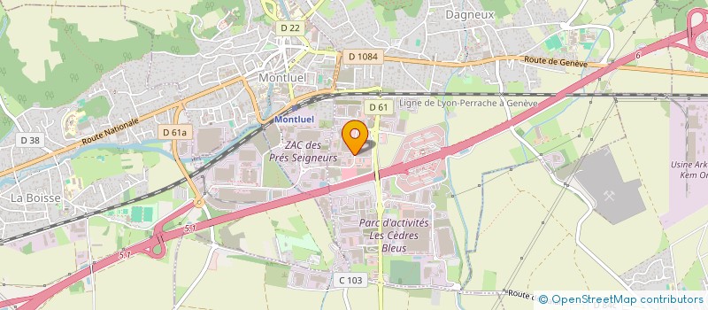 localisation de l'entreprise DAGNEUX OCCASION à DAGNEUX