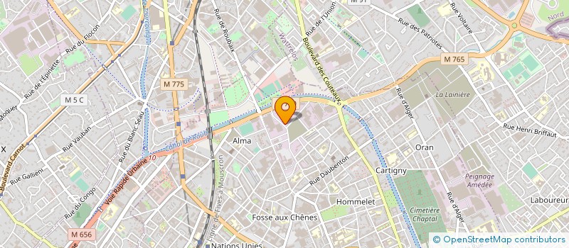 localisation de l'entreprise DAGNIAUX PARIS à ROUBAIX