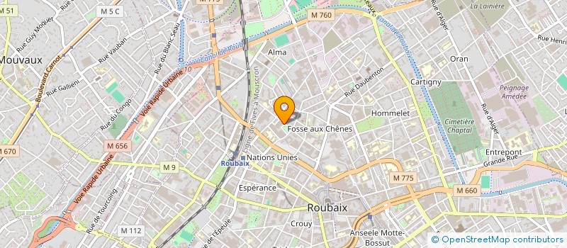 localisation de l'entreprise DAGO à ROUBAIX