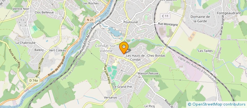 localisation de l'entreprise DAGOBAH  CONDAT-SUR-VIENNE