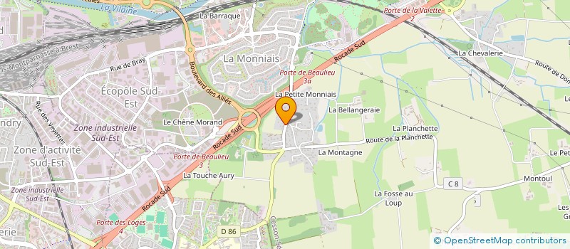 localisation de l'entreprise DAGOBAH  DOMLOUP