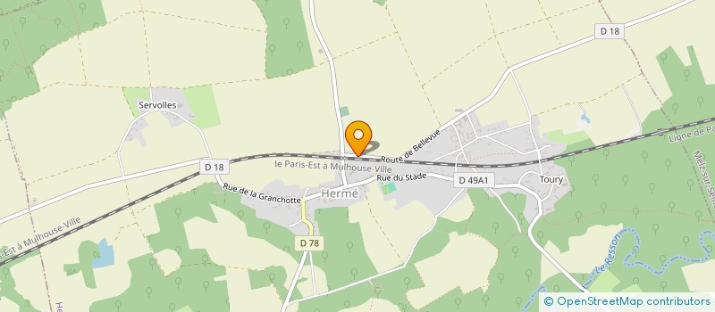 localisation de l'entreprise DAGONET SERVICES  HERME