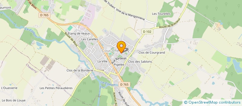 localisation de l'entreprise DAGRAME  COUR-CHEVERNY