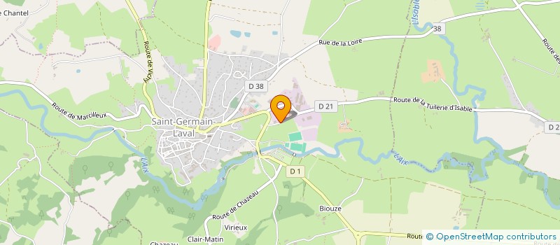 localisation de l'entreprise DAGRYCOLE  SAINT-GERMAIN-LAVAL