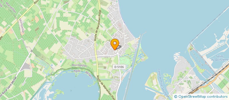 localisation de l'entreprise DAGSAG IMMO à MARSEILLAN