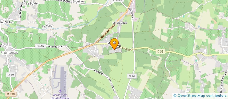 localisation de l'entreprise DAGUE.D  FRONTENAS