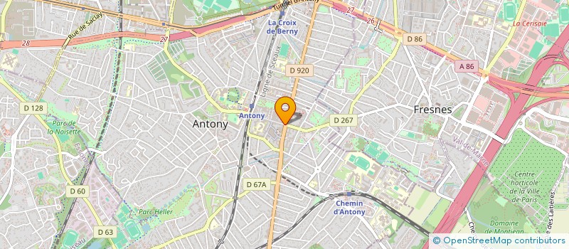 localisation de l'entreprise DAGUENET à ANTONY