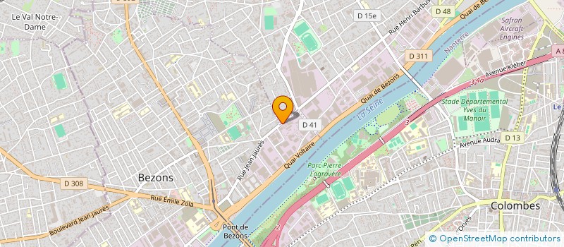 localisation de l'entreprise DAGUERRE à BEZONS