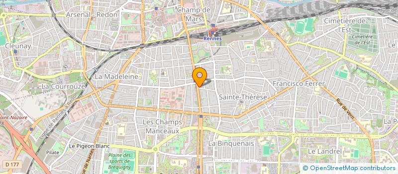 localisation de l'entreprise DAGUERRE à RENNES