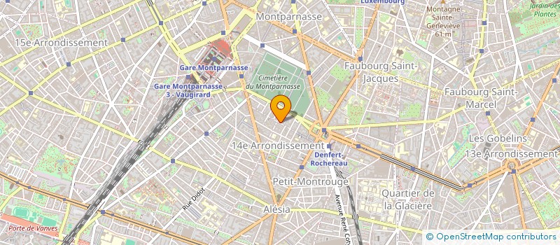 localisation de l'entreprise DAGUERRE COULEUR à PARIS