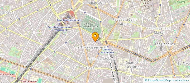 localisation de l'entreprise DAGUERRE FOOD EXPRESS  PARIS