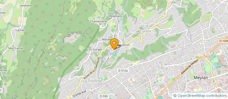 localisation de l'entreprise DAGUET  CORENC