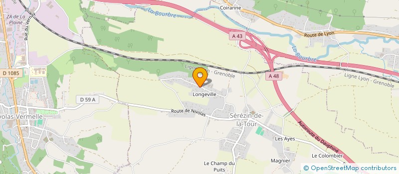 localisation de l'entreprise DAGUET  SEREZIN-DE-LA-TOUR