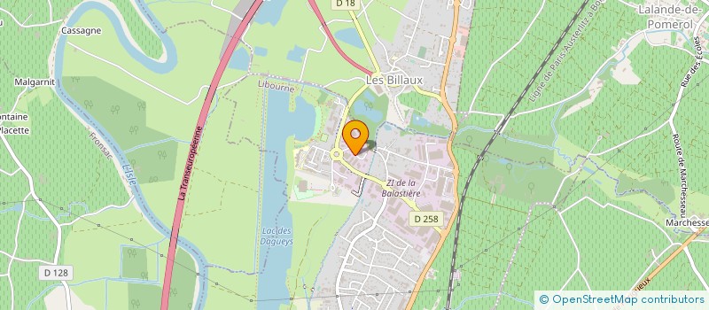 localisation de l'entreprise DAGUEYS MOTORS à LIBOURNE