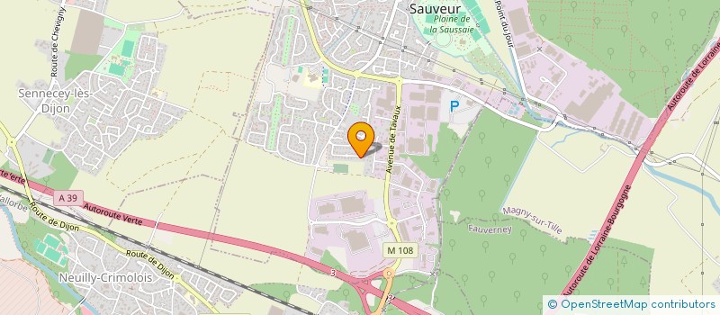 localisation de l'entreprise DAGUI  CHEVIGNY-SAINT-SAUVEUR