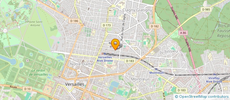 localisation de l'entreprise DAGUIER.COM SARL à VERSAILLES