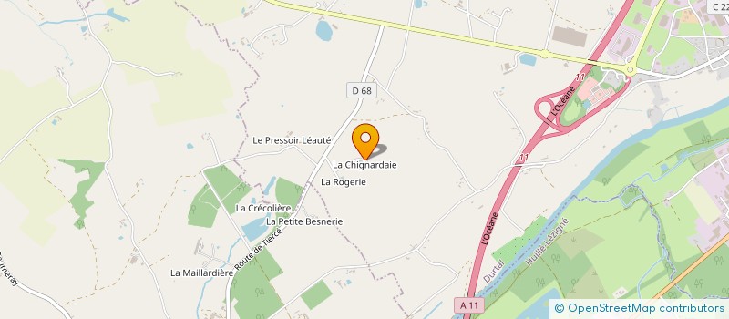 localisation de l'entreprise DAGUILAU  DURTAL