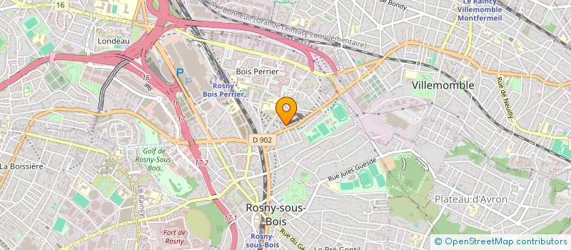 localisation de l'entreprise DAHEB / VIGUIER INDIVISION à ROSNY-SOUS-BOIS