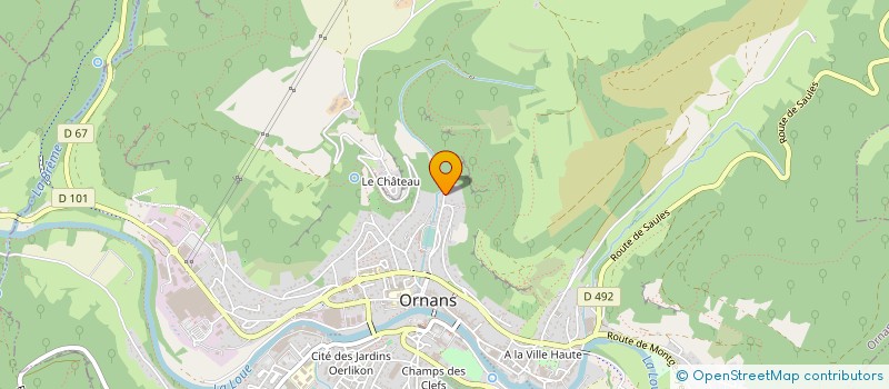 localisation de l'entreprise DAHES MOHAMED à ORNANS