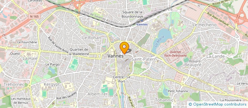 localisation de l'entreprise DAHIREL OPTIQUE à VANNES
