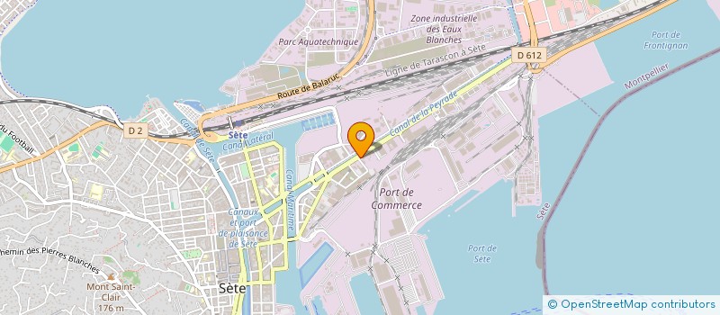 localisation de l'entreprise DAHL  SETE