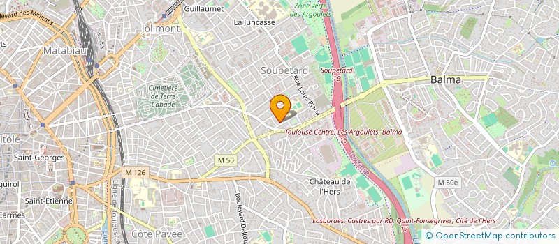 localisation de l'entreprise DAHLAS  TOULOUSE