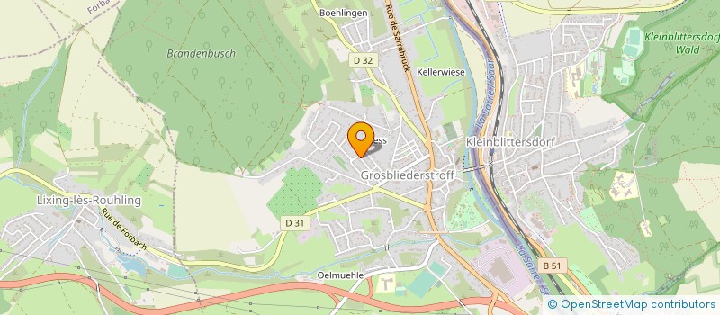 localisation de l'entreprise DAHLEM à GROSBLIEDERSTROFF