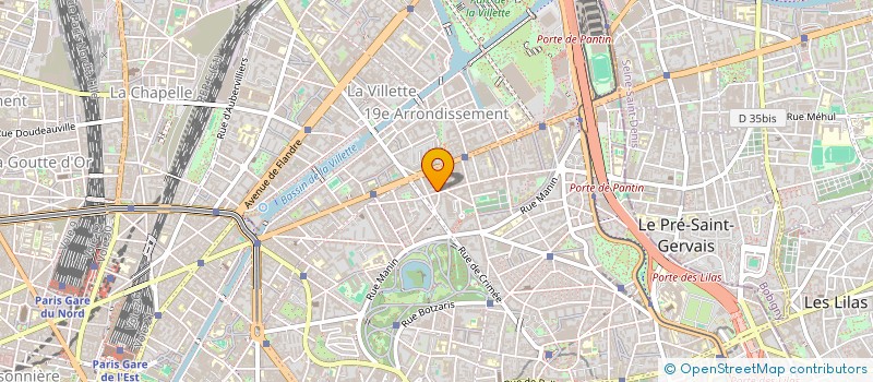 localisation de l'entreprise DAHLIA à PARIS