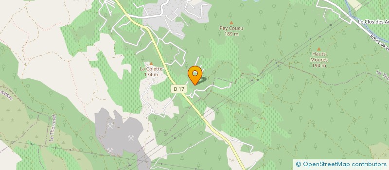 localisation de l'entreprise DAHLIA  LE THORONET