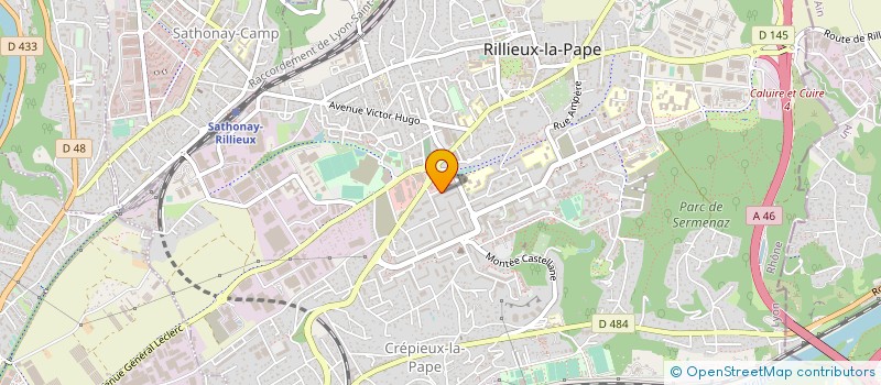 localisation de l'entreprise DAHMANI S.A à RILLIEUX-LA-PAPE