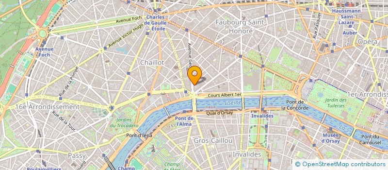 localisation de l'entreprise DAHOLDING à PARIS