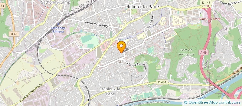 localisation de l'entreprise DAHOU VETEMENTS  RILLIEUX-LA-PAPE