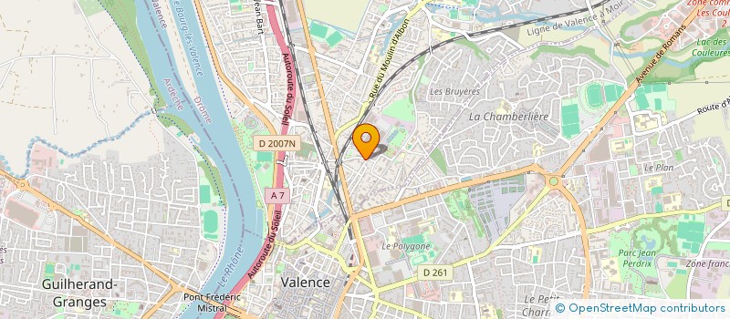 localisation de l'entreprise DAHU à BOURG-LES-VALENCE