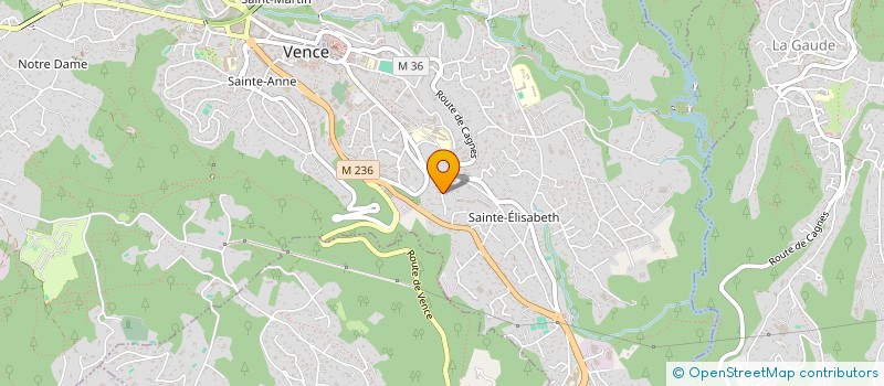 localisation de l'entreprise DAHU AZUR à VENCE