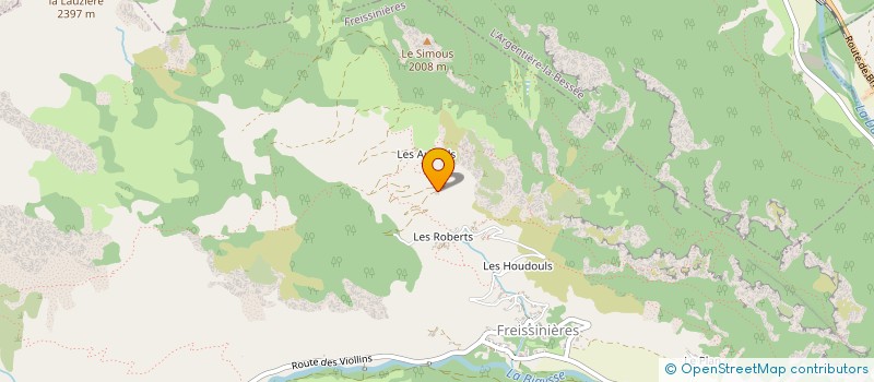 localisation de l'entreprise DAHU ORGANISATION  FREISSINIERES