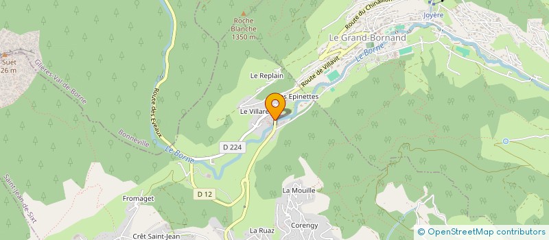 localisation de l'entreprise DAHU TP à SAINT-JEAN-DE-SIXT
