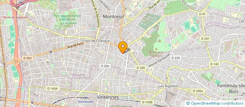 localisation de l'entreprise DAICAR à MONTREUIL
