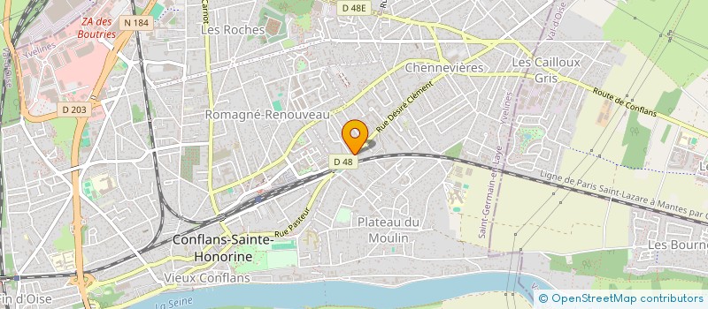 localisation de l'entreprise DAIIA  CONFLANS-SAINTE-HONORINE