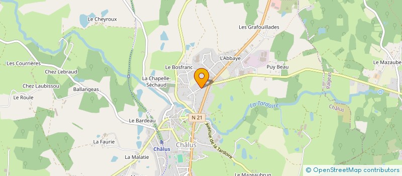 localisation de l'entreprise DAILA à CHALUS