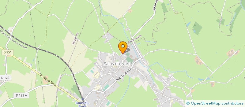 localisation de l'entreprise DAILLEURS  SAINS-DU-NORD