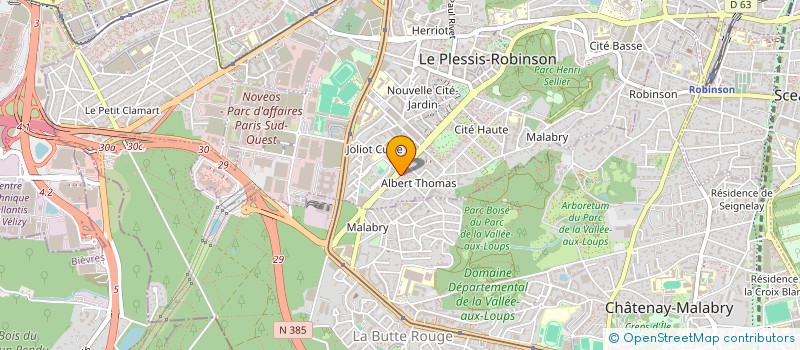 localisation de l'entreprise DAILLIEZ IMMOBILIER à LE PLESSIS-ROBINSON