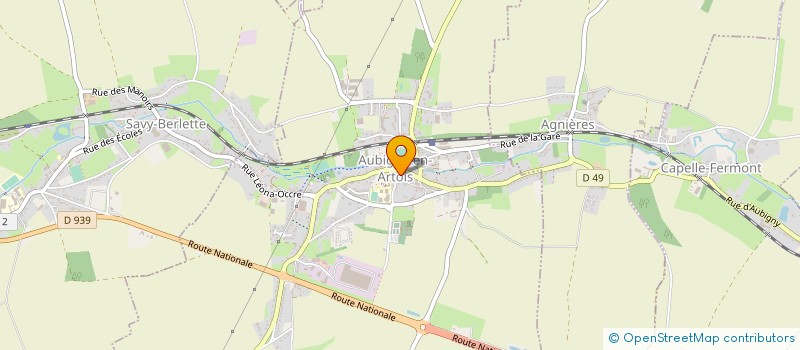 localisation de l'entreprise DAILLY ET GALAND à AUBIGNY-EN-ARTOIS