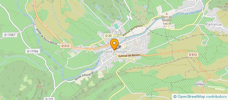 localisation de l'entreprise DAILY FOOD  SAINT-CHINIAN