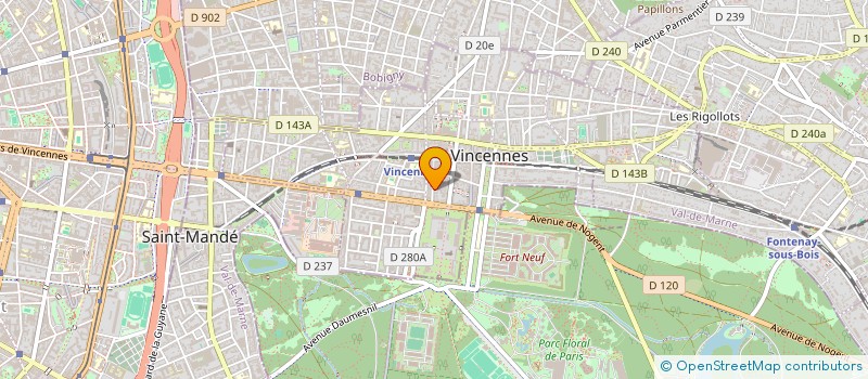 localisation de l'entreprise DAILY VELO à VINCENNES