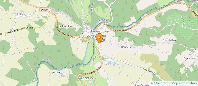 localisation de l'entreprise DAILYZIC  LA ROCHEBEAUCOURT ET ARGENTINE