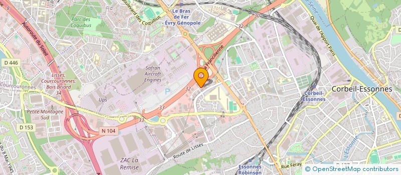 localisation de l'entreprise DAINESE FRANCE à CORBEIL-ESSONNES