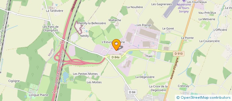 localisation de l'entreprise DAIRE TRANSPORTS  SORIGNY