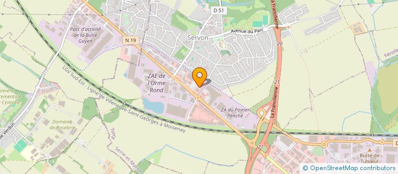 localisation de l'entreprise DAISY  SERVON